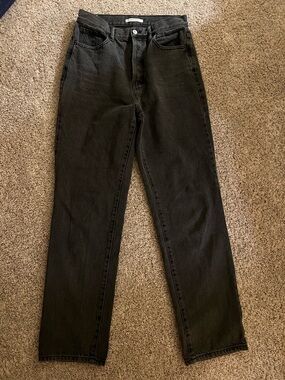 Pacing High-Rise Black womens  Straight Jeans